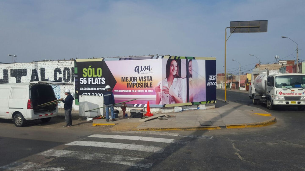 Cerco de obra impreso